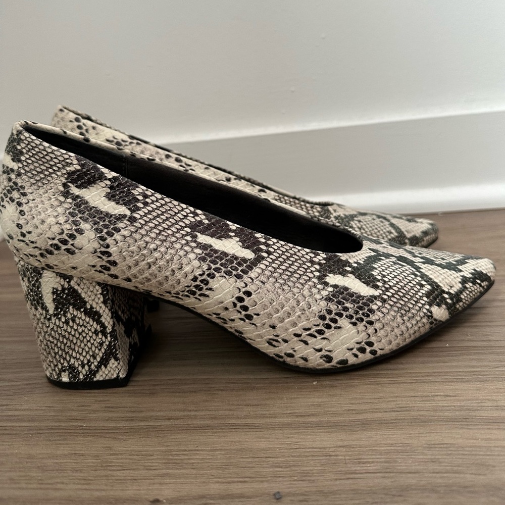Seychelles Snakeskin Pumps